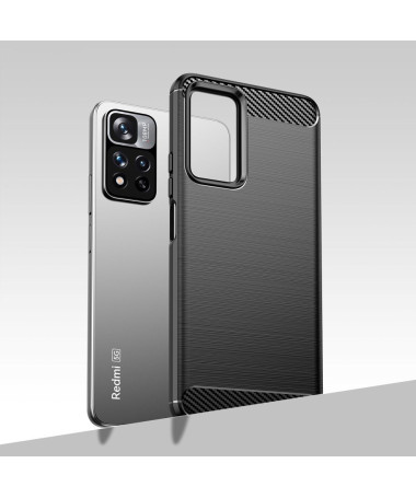 Coque Xiaomi Redmi Note 11 Pro Plus 5G effet brossé silicone