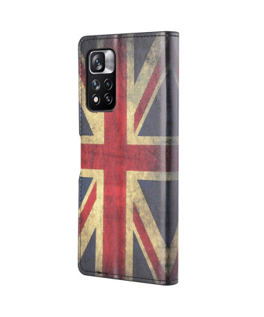 Housse Xiaomi Redmi Note 11 Pro Drapeau Anglais Vintage