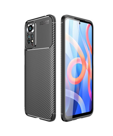 Coque Xiaomi Redmi Note 11/11S style fibre de carbone