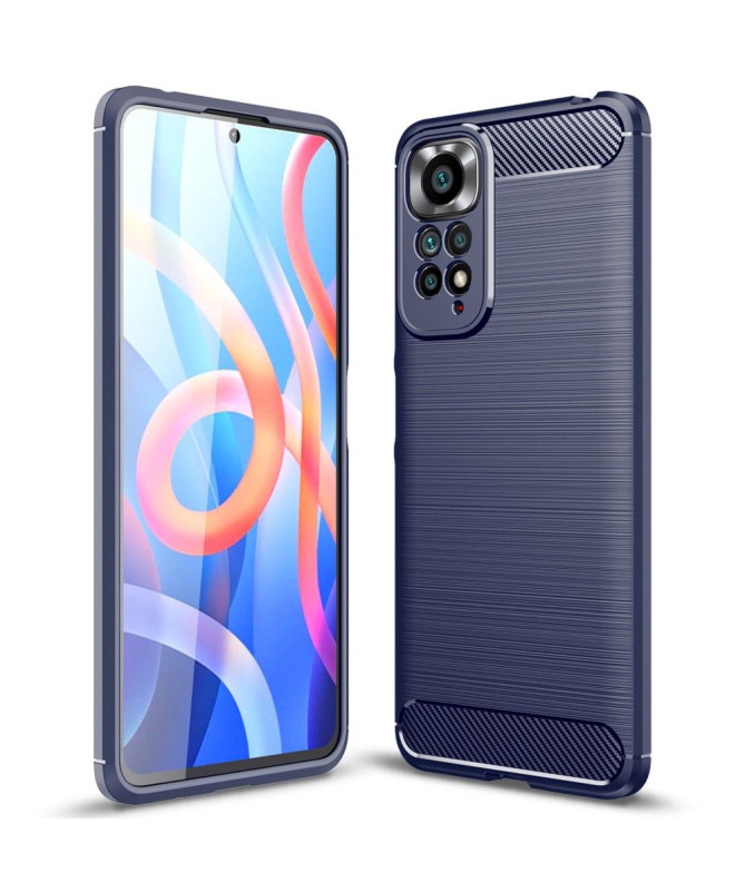 Coque Xiaomi Redmi Note 11/11S effet brossé silicone