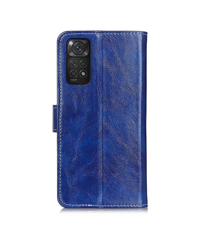 Housse Xiaomi Redmi Note 11 / 11S effet cuir luxueux coutures