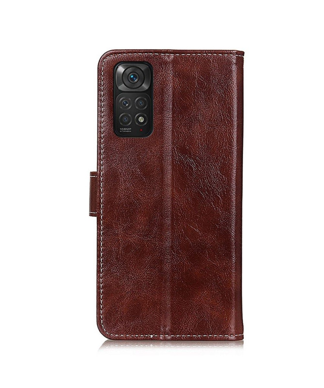 Housse Xiaomi Redmi Note 11 / 11S effet cuir luxueux coutures