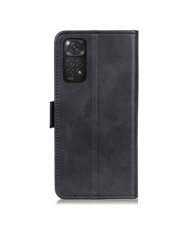 Étui Xiaomi Redmi Note 11 / 11S portefeuille revêtement cuir mat