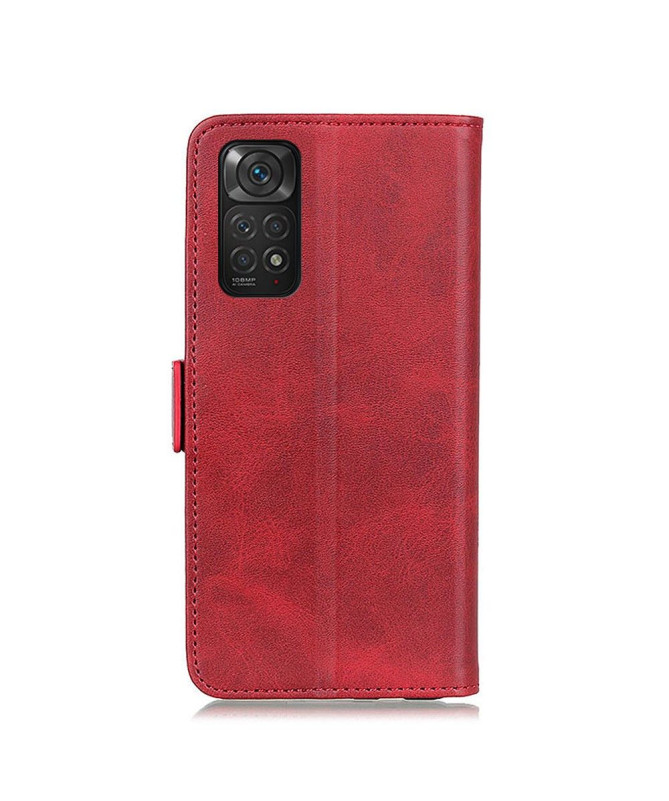 Étui Xiaomi Redmi Note 11 / 11S portefeuille revêtement cuir mat