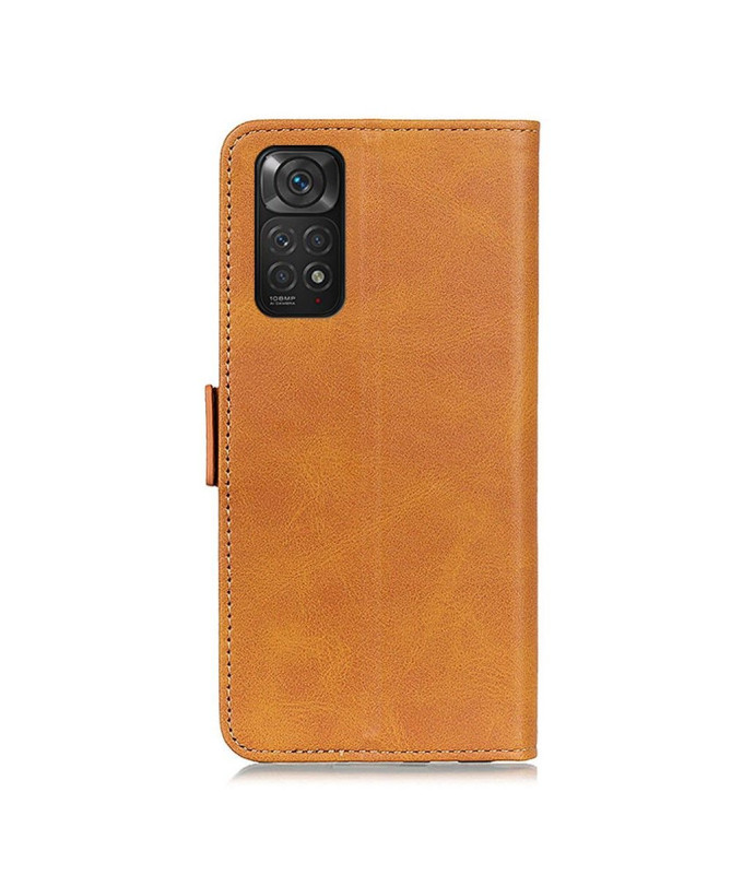 Étui Xiaomi Redmi Note 11 / 11S portefeuille revêtement cuir mat