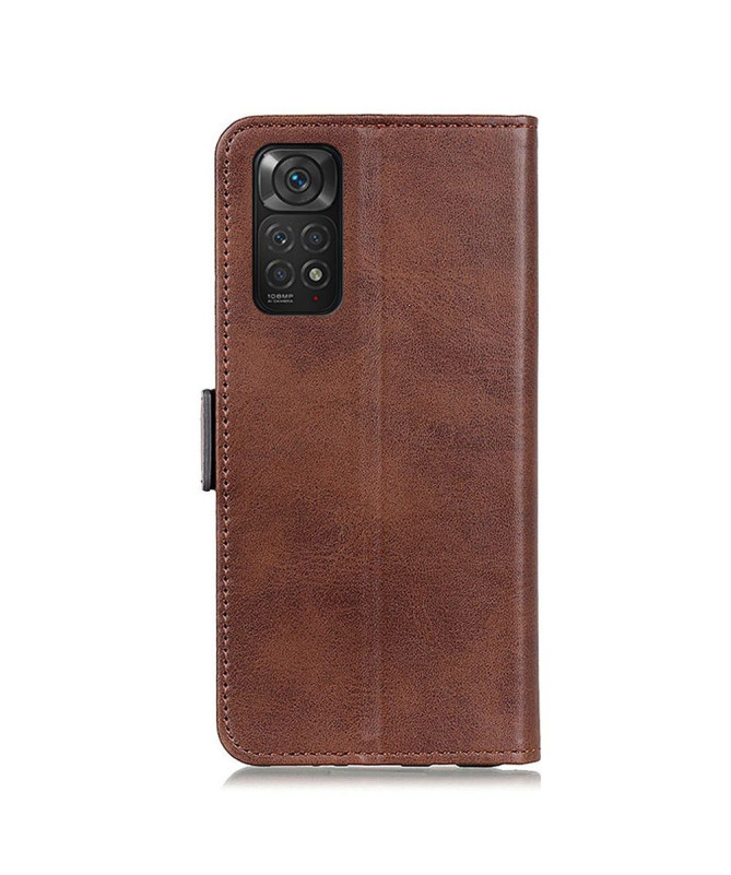 Étui Xiaomi Redmi Note 11 / 11S portefeuille revêtement cuir mat