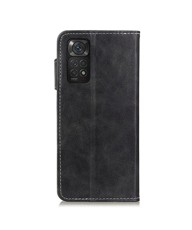 Housse Xiaomi Redmi Note 11 / 11S S Shape effet cuir coutures apparentes