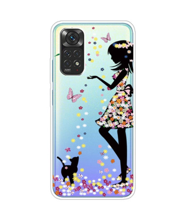 Coque Xiaomi Redmi Note 11 / 11S fille en fleur