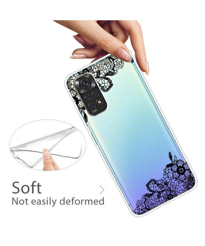 Coque Xiaomi Redmi Note 11 / 11S fleur dentelle