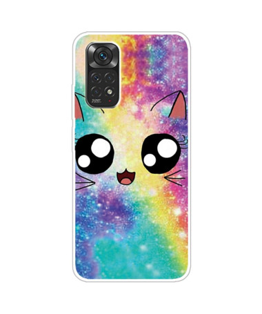 Coque Xiaomi Redmi Note 11 / 11S Chat Arc en ciel