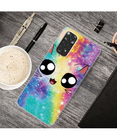 Coque Xiaomi Redmi Note 11 / 11S Chat Arc en ciel