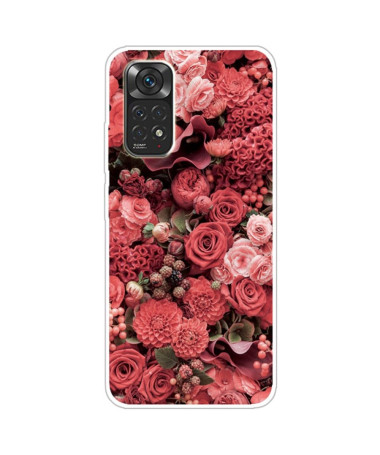 Coque Xiaomi Redmi Note 11 / 11S Red Flower