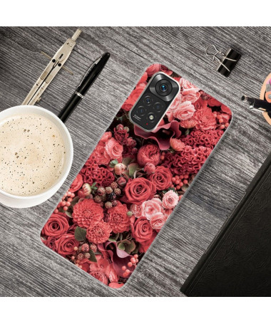 Coque Xiaomi Redmi Note 11 / 11S Red Flower