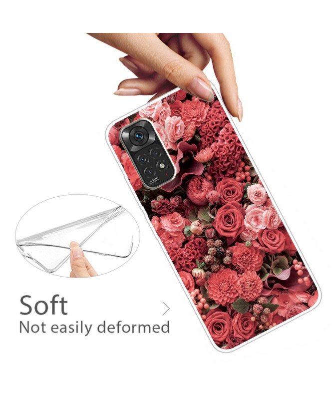 Coque Xiaomi Redmi Note 11 / 11S Red Flower