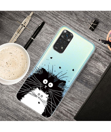 Coque Xiaomi Redmi Note 12 Pro 4G/Note 11 Pro/11 Pro 5G chats noir et blanc