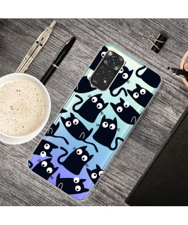 Coque Xiaomi Redmi Note 12 Pro 4G/Note 11 Pro/11 Pro 5G Illustration de Chats Noirs