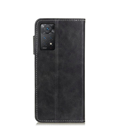 Housse Xiaomi Redmi Note 12 Pro 4G/Note 11 Pro/11 Pro 5G S Shape effet cuir coutures apparentes