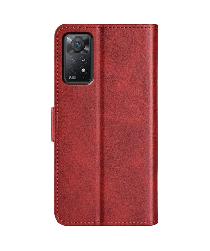 Étui Xiaomi Redmi Note 12 Pro 4G/Note 11 Pro/11 Pro 5G portefeuille revêtement simili cuir mat