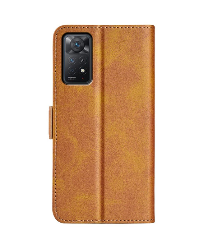 Étui Xiaomi Redmi Note 12 Pro 4G/Note 11 Pro/11 Pro 5G portefeuille revêtement simili cuir mat