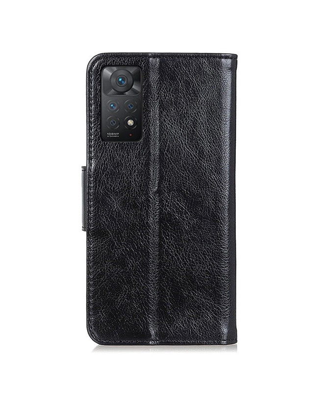 Housse Xiaomi Redmi Note 12 Pro 4G/Note 11 Pro/11 Pro 5G Style Cuir Vieilli Noir - photo 2