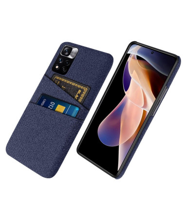 Coque Xiaomi Redmi Note 11 Pro Plus 5G Tissu Porte-Cartes