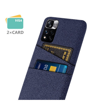 Coque Xiaomi Redmi Note 11 Pro Plus 5G Tissu Porte-Cartes