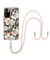 Coque Xiaomi Redmi Note 11 Pro Plus 5G Gardénia fleur blanche à cordon