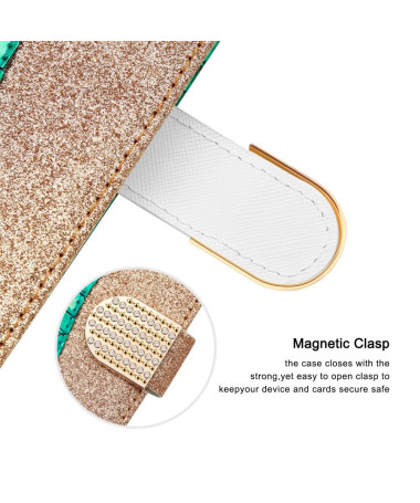 Housse Xiaomi Redmi Note 11 / 11S Luxury Croco Paillettes