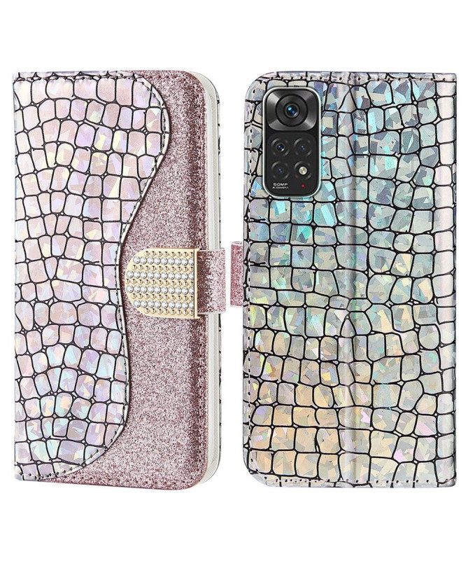 Housse Xiaomi Redmi Note 11 / 11S Luxury Croco Paillettes