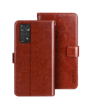 Housse Xiaomi Redmi Note 11 / 11S IDEWEI Folio Effet Cuir