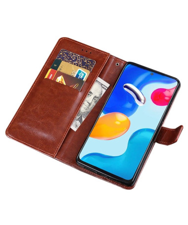 Housse Xiaomi Redmi Note 11 / 11S IDEWEI Folio Effet Cuir