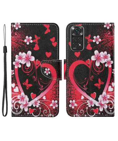 Housse Xiaomi Redmi Note 11 / 11S Coeur Fleuri