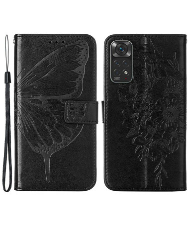 Housse Xiaomi Redmi Note 11 / 11S Papillon Fleur Porte-Cartes