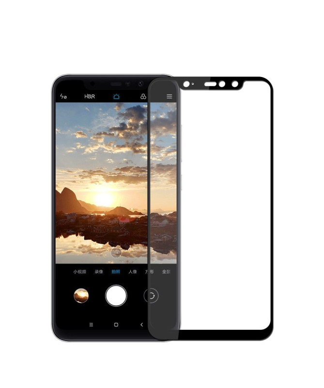 Protection d’écran Xiaomi Redmi Note 6 Pro en verre trempé full size
