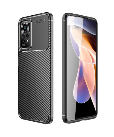 Coque Xiaomi Redmi Note 11 Pro Plus 5G style fibre de carbone