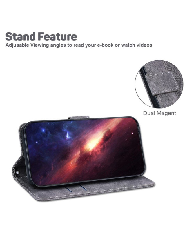 Étui Xiaomi Redmi A1 folio simili cuir stripes