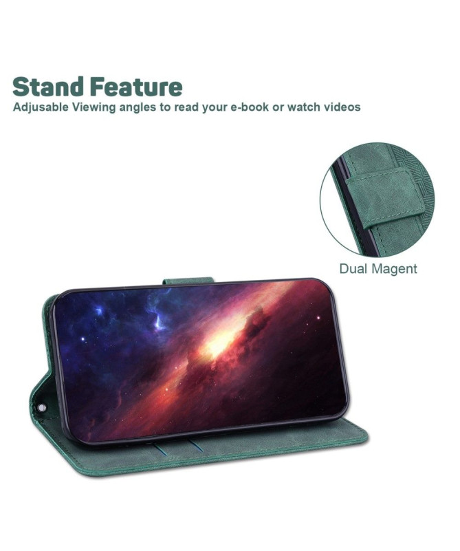 Étui Xiaomi Redmi A1 folio simili cuir stripes