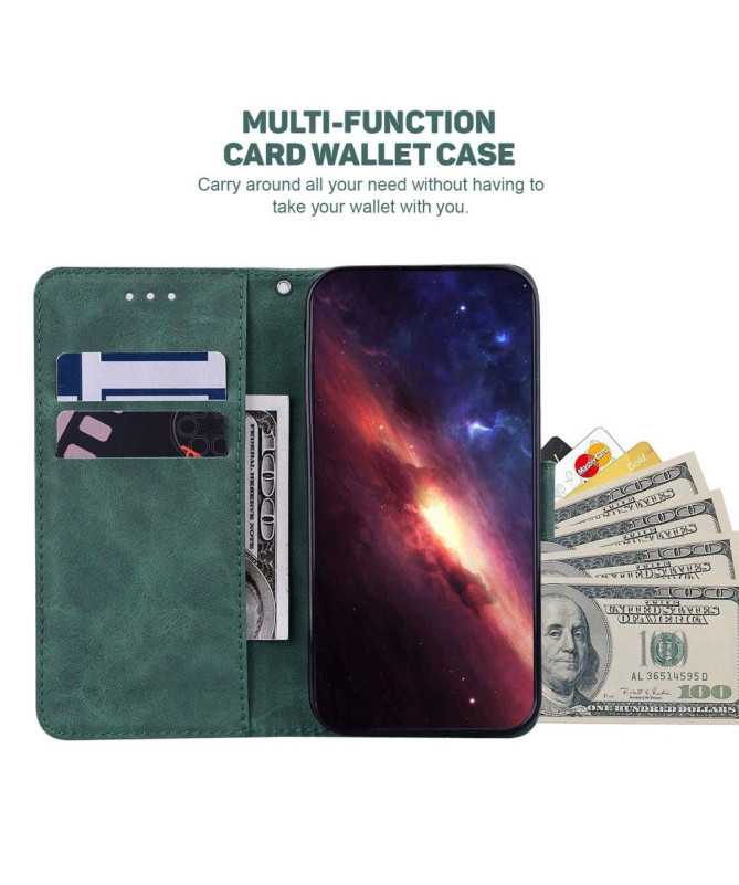 Étui Xiaomi Redmi A1 folio simili cuir stripes