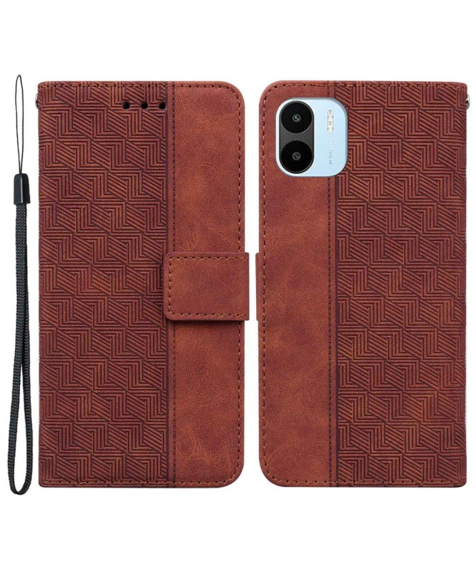 Étui Xiaomi Redmi A1 folio simili cuir stripes
