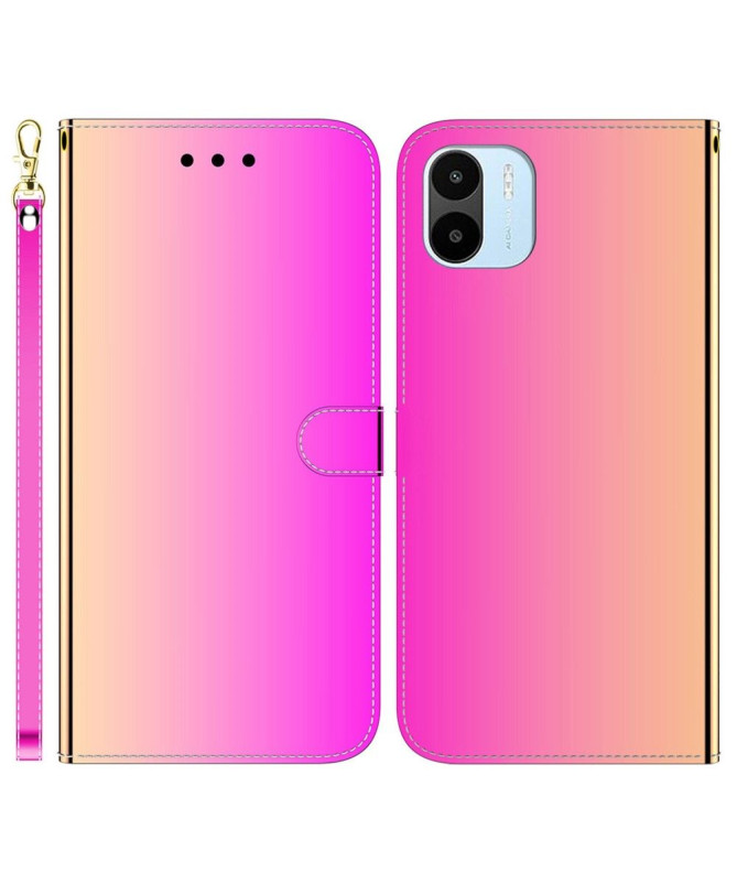 Housse Xiaomi Redmi A1 simili cuir effet miroir