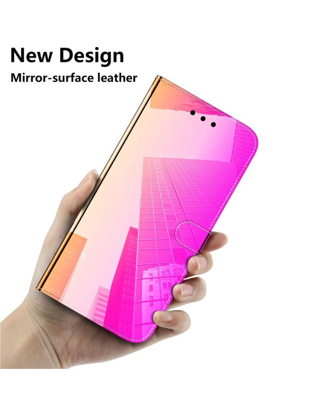 Housse Xiaomi Redmi A1 simili cuir effet miroir