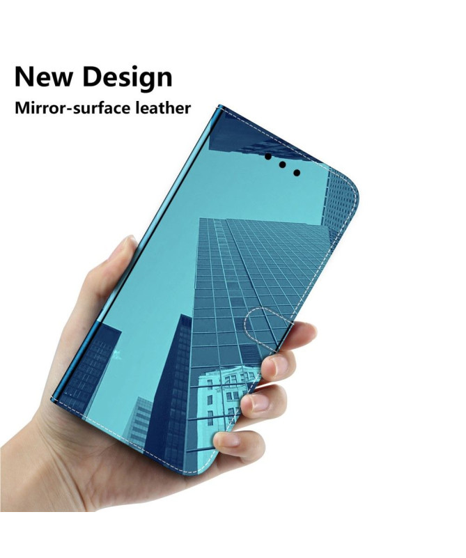 Housse Xiaomi Redmi A1 simili cuir effet miroir