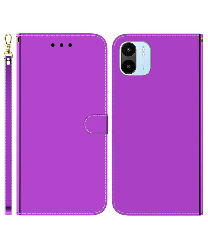 Housse Xiaomi Redmi A1 simili cuir effet miroir