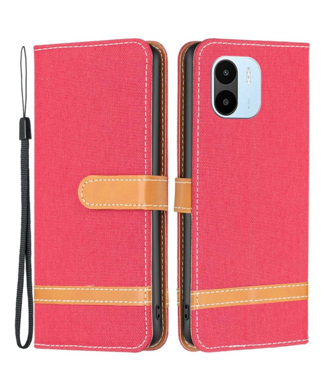 Housse Xiaomi Redmi A1 Tissu avec lanière