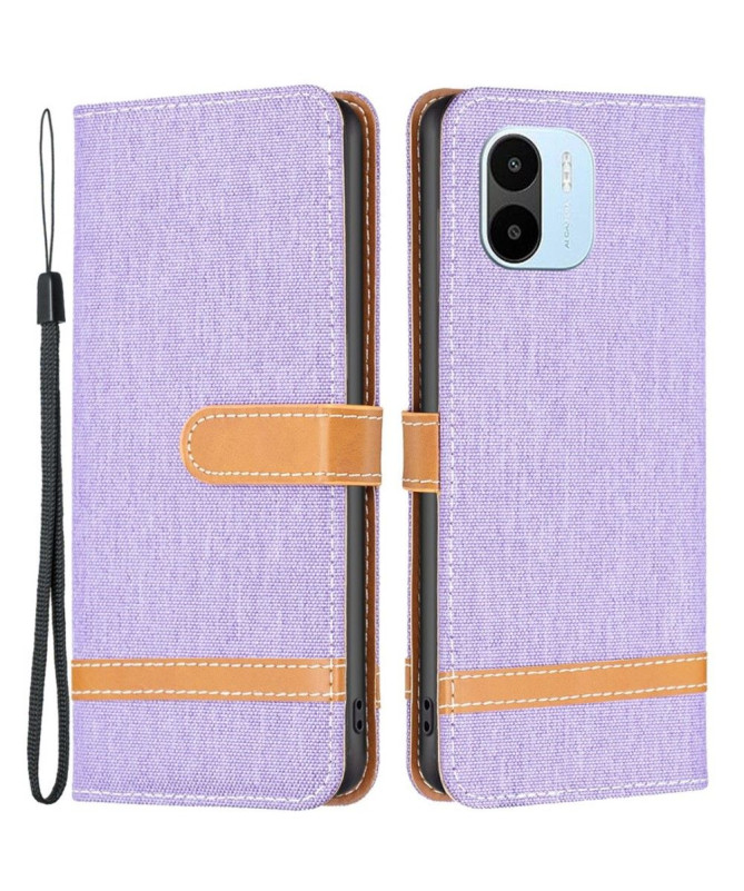Housse Xiaomi Redmi A1 Tissu avec lanière