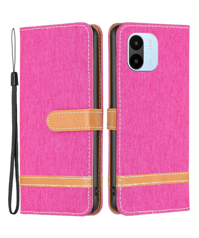 Housse Xiaomi Redmi A1 Tissu avec lanière