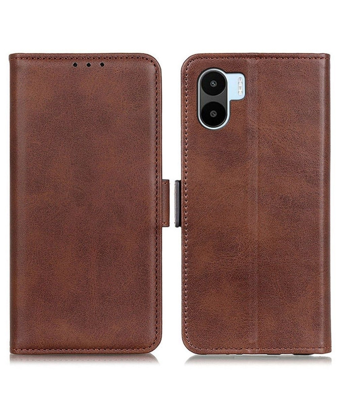 Étui portefeuille revêtement simili cuir mat pour Xiaomi Redmi A1