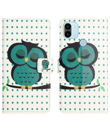 Housse Xiaomi Redmi A1 Hibou et motifs à pois