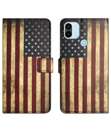 Housse Xiaomi Redmi A1 Drapeau Américain Vintage