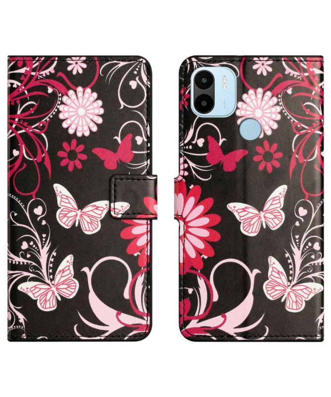 Housse Xiaomi Redmi A1 Papillons et fleurs